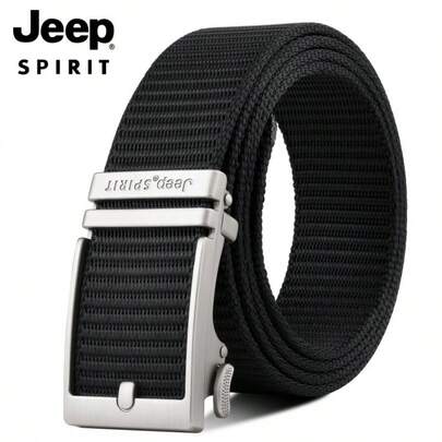  1pc Jeep Men's Belt Gift Box, Automatic Buckle Waist Strap, Suitable For Casual, Business, Multi-Function Pants, Office Attire, Daily Wear, Minimalist Design, Durable Material, High Quality, Adjustable Waist, Automatic Belt, Men's Fashion, Professional Wear, Men's Gift