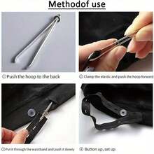 1pc Elastic Band Threader Clip For Sewing DIY, Belt Guide Needle Tool For Trousers - 彩色 - 查看 5