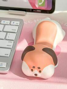 1个熊猫造型人体工学腕托，适用于鼠标、电脑和办公桌，可爱动物造型腕垫，升级版人体工学记忆海绵腕托，适用于鼠标、电脑、办公桌、办公用品，慢回弹PU腕垫 - 彩色 - 查看 9