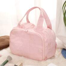 2025 New Large Capacity Makeup Bag For Women - Portable Partitioned Organizer, Premium Travel Cosmetic & Toiletry Bag  Bolsos Para Mujer - 粉色 - 查看 3