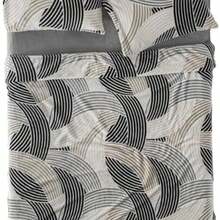 Siberia Polonia Juego de Cobertor con Sbana de Cajn y Fundas, Textura Borrega Suave y Calientita, 100% Polister, Diseo Moderno en Tonos Neutros, Ideal para Invierno (Individual) - Individual - Ver 2