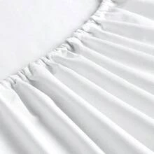 Twin Fitted Sheets, Bulk Pack Of 6, Deep Pocket, Soft Microfiber Bottom Sheets For Home, Salons, Hotels, Twin Size Fitted Sheets Only (White) - 白色 - 查看 7
