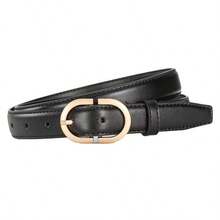 Women's PU Leather Belt, Solid Color Waist Belt With Buckle, Suitable For Jeans, Pants, Dresses, Minimalist, Casual, Versatile - Multicolor - View 11