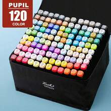 12 To 268 Colors Alcohol-Based Markers, Vibrant & Long-Lasting, Quick-Drying, Waterproof & Fade-Resistant, Suitable For DIY, Glass, Faux Leather, Wood, Metal Painting, Ideal For Coloring Art Markers, Adult Coloring Books, Chisel Tip, Holiday/Christmas Gifts, Colored Pens, Ohuhu Markers, Drawing Markers, Back To School, Perfect For Ramadan, Valentine''s Day Crafts - Multicolor - View 10