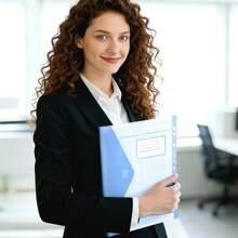 24 Pcs A4 Binder Pocket Expandable Envelopes Clear Plastic Envelopes For Ring Binder Folder - Multicolor - View 6