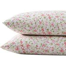 - Juego de Funda de Almohada estándar, Ropa de Cama de algodón percal Transpirable, decoración del hogar crujiente y Fresca (Emogene Morado, 2 Piezas)(Estándar Norella Rosa) - Multicolor - Ver 1