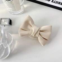 Leather Bowknot Slouchy Phone Stand, Desk Mount, Adhesive & Adjustable Compatible With IPhone, Android Phone, Gift For Birthday, Family, Friends Gifts Birthday Push-Pull Phone Grip Phone Holder Phone Accessories - Multicolor - View 12