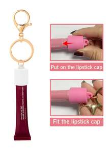 1/2 Hộp đựng son dưỡng môi dạng móc khóa, nắp đậy son dưỡng môi dạng móc khóa, hộp đựng son dưỡng môi di động, phù hợp với son Aquaphor 0.35oz và Jack Black 0.25oz - Nhiều màu - Xem 3