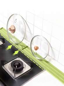 1pc Narrow Gap Stove Cover Storage Mat, Multifunctional Kitchen Countertop Pot Pan Utensil Cutting Board Non-Slip Draining Mat - Many - View 10