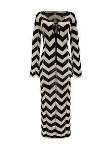 Women's Fashionable, Elegant, Minimalist Woven Coverup Dress, Suitable For Beach Vacation In Summer - Multicolor - View 7