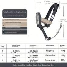 高品质狗嘴套（颜色随机）/ 单个嘴套 / 套装：经典款嘴套、项圈 - 彩色 - 查看 3