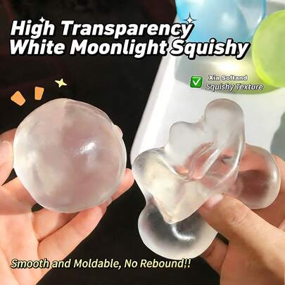 1 món đồ chơi bóp dầu dừa Moonlight - Mềm mại, dễ uốn, đồ chơi bóp giảm căng thẳng - Đồ chơi bóp dẻo, đàn hồi - Đồ chơi bóp TPR mới - Đồ chơi Stitch, đồ chơi du lịch, đồ chơi giảm căng thẳng trong lớp học, đồ chơi mini, đồ chơi tắm, văn phòng phẩm Giáng sinh, bóng giảm stress, quà sinh nhật, quà tặng hoàn hảo (Màu dây hạt và đường khâu ngẫu nhiên, màu sắc không cố định, không chỉ là màu trong hình)