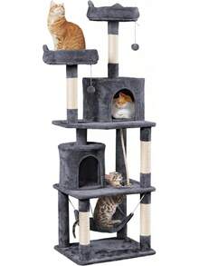 Árboles y casas para gatos - Gris Oscuro - Ver 12