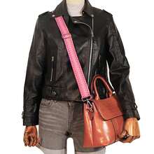 Wide Shoulder Strap Adjustable Replacement Belt Crossbody Canvas Bag Handbag - Khóa Vàng-425 - Xem 6