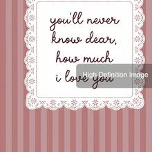 1pc Framed/Unframed You'll Never Know Dear How Much I Love You Canvas Poster Pink Stripes Cute Nursery Wall Art Print Baby Girl Room Aesthetic Decor Painting For Kids Room,Playroom,Bedroom,Modern Home Decoration - Multicolor - View 7