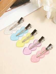 5/10 chiếc kẹp tóc hình trái tim không tạo nếp, kẹp tóc liền mạch màu kẹo ngọt dành cho nữ và bé gái, thích hợp cho trường học, hẹn hò, quà tặng ngày Valentine, sinh nhật, sử dụng hàng ngày, kẹp tóc thời trang không gây hư hại, kẹp tóc không bị cong, dùng cho kiểu tóc xoăn, tóc mái, trang điểm, kẹp tóc tạo kiểu cho salon và thợ cắt tóc (màu hồng trong suốt, xanh dương, vàng, tím), phụ kiện đội đầu, phụ kiện Valentine, phụ kiện tóc cho nữ, kẹp tóc cài đầu, kẹp tóc. - yêu - Xem 9