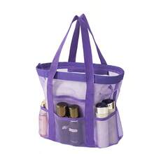 Mesh Swimming Bag, Fitness Bag, Fashionable Sports Ultralight Handbag, Beach Bag - Multicolor - View 12