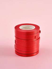 5/10/20卷 5米装饰气球丝带，防撕裂气球卷，生日、婚礼、节日DIY装饰必备派对气球配件 - 紅色 - 查看 4