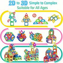 3-6 Years Old Children Magnetic Building Blocks Toys, Large Size Magnetic STEM Educational Construction Set, Random Color Gift - Multicolor - View 4