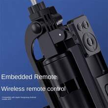 BSLIUFANG 2026 New 1.8M Wireless Selfie Tripod Equipped With Fill Light Foldable Stand For Action Cameras Smartphones Balance Steady Shooting Vlog - Black - View 10