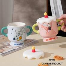 官方海绵宝宝生日陶瓷杯，高品质创意陶瓷牛奶杯 - 彩色 - 查看 3