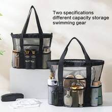 Mesh Swimming Bag, Fitness Bag, Fashionable Sports Ultralight Handbag, Beach Bag - Multicolor - View 6