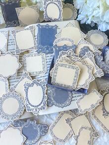 30pcs/Box Minimalist Embossed Memo Pads, DIY Decoration & Craft Material, Holiday Gift, Personalized Scrapbooking Stationery, Back To School Essential - Multicolor - View 4