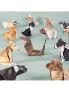 50pcs 3D Animal Origami Kit - Cats & Dogs Paper Art Set, STEAM Educational Toy, Creative DIY Art Craft Suitable For Preschool & Kindergarten Gifts - Multicolor - View 4