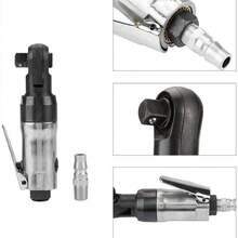 Compact Mini Air Ratchet Wrench With 3/8" Straight Shank, Ideal For Household Repairs In Tight Spaces - Silver - View 7