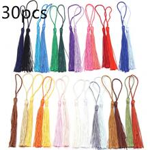 30 chiếc/gói Mặt dây chuyền tua rua bằng polyester kèm dây, tua rua nhiều màu sắc kiểu Trung Quốc, dài 8cm, thích hợp trang trí làm bookmark, móc khóa, đồ treo xe, dây đeo điện thoại, phụ kiện Hanfu tự làm. - Dây tua rua có dây treo - Xem 34