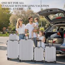 YSTYLE Có nhiều màu sắc để lựa chọn. Được làm từ chất liệu PVC, có khóa số và bánh xe đa năng êm ái, thích hợp để đựng quần áo cho các chuyến công tác, du lịch bụi và du học. - Bạc - Xem 8