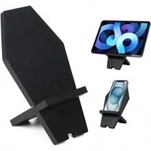 Suporte de Telefone Estilo Gótico em Formato de Caixão | Suporte de Telefone | Prateleira de Exibição de Telefone Gótico | Suporte de Telefone Assustador | Suporte de Telefone | Base de Carregamento de Telefone | Halloween | Decoração Gótica, Outono - Preto - Visão 10