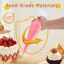 16 Inch Piping Bags Disposable, 50 Pcs Large Pastry Bags, Icing Bags, Cake Decorating Bags, Decorating Bags Large Piping Bags, Frosting Bags - White - View 5