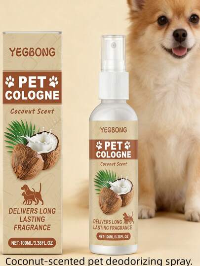 Kokosdoftande luktborttagningsspray för husdjur, luftfräschare för inomhusbruk för katter och hundar