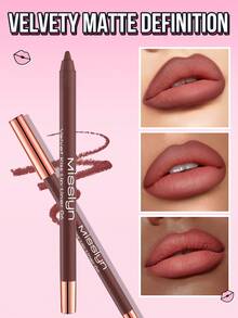 Chì kẻ môi MISSLYN Velvet Kiss, chất son mềm mịn, màu sắc đậm đà, phù hợp cho tiệc tùng, đi làm và nhiều dịp khác nhau, giá cả phải chăng, chống thấm nước, chống mồ hôi, không lem, lâu trôi, tạo nên phong cách trang điểm cá tính, đa năng, trợ thủ đắc lực cho son môi. - #6 - Xem 4