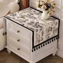 American Style Bedroom Bedside Cabinet Cover Cloth, Small Rectangular Tablecloth, Luxury Microwave Oven Refrigerator Dust Cover, Washing Machine Dust Cover Cloth - Multicolor - View 12