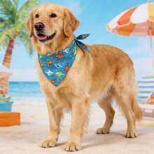 Khăn quàng cổ cho chó in hình trái cây mùa xuân/hè, khăn tam giác mềm mại, phụ kiện cho thú cưng, đồ dùng cho thú cưng phổ biến - Nhiều màu - Xem 6