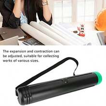 Tubo de pster para documentos, tubo de dibujo telescpico de 19,3 a 43,3 pulgadas, tubo de almacenamiento de plstico engrosado con correa ajustable para almacenar pintura, planos, dibujos, etc. - como se muestra en la figura - Ver 3