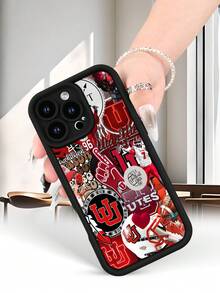 Selected Fashionable Utah University Ute Team Pattern Printed Products, Complete Set Of Mixed Color Phone Cases, Applicable Models I7PROMAX/I7 AR/15ProMaX/16PROMAX/GalaxyS22/23/S24/S23Plus/S24-Utra It Is A Daily Commuting Essential, Suitable As A Mother's Day Gift, Independence Day Gift, Valentine's Day Gift, Or Birthday Gift For Family And Friends - 黑色 - 查看 6