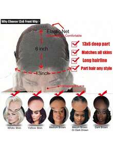 34 Inch Glueless Wigs Human Hair Pre Plucked 13x4/13*6 HD Lace Front Wigs Human Hair Glueless 200% Density Body Wave Lace Front Wigs Human Hair With Baby Hair Natural Black - SNatural - 查看 10