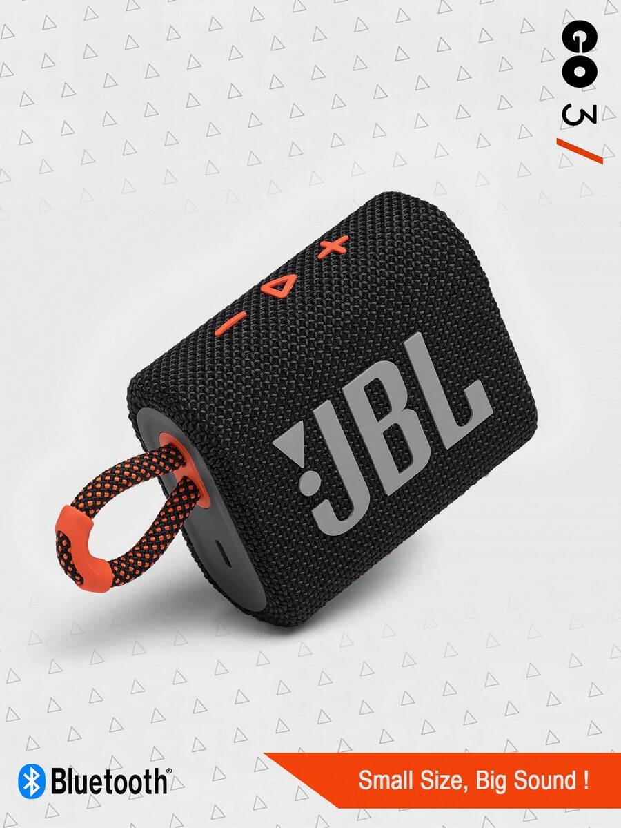 JBL Go 3 便携式迷你蓝牙音箱，无线音箱，IP67 防水防尘，音质震撼，低音强劲，5 小时播放时间，适合居家、户外和旅行，多种颜色可选