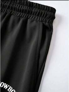 Men's T-Shirt And Shorts Set - New Summer Collection - Modern - Premium Cotton - 黑色 - 查看 3
