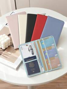 Portadocumentos de coche de piel sintética unisex, billetera elegante para licencia de conducir, portarretratos, organizador de guantera, puede almacenar registro del vehículo, , licencia de conducir, pasaporte y otras tarjetas | Esencial para viajes/vacaciones, regalo perfecto para propietarios de automóviles/camiones/motocicletas/remolques (cumpleaños/Día de San Valentín/aniversario), accesorio de vuelta a la escuela - Multicolor - Ver 2