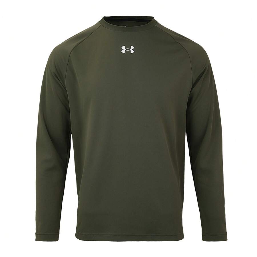 Under Armour Hooded Sweatshirt, Knit Breathable Activewear, Gym Yoga Training Clothes, Basic Warm Layer For Spring And Autumn - Olive Green - View 1