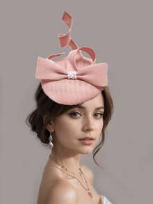 一顶优雅的复古迷你帽，适合赛马、嘉年华、单身派对、宴会、下午茶、高顶礼帽、德比帽、迷你头饰、迷你帽、学校用品、礼物、婚礼和其他场合。