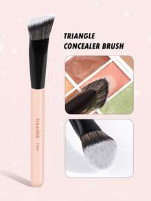 MAANGE 1pc Triangle Brush, Protable Smudge Cosmetic Brush Makeup Brush With Foundation Brush Blush Brush Loose Powder Brush Contour Brush Highlighter Brush Makeup Tools Gift For Women & Girl Travel Makeup Brush ﻿ ﻿ - Multicolor - View 1