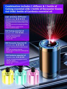 一套高级黑色车载加湿器和精油香薰机，包含6种精油，产生细腻水雾，持久留香，采用USB供电超声波雾化技术，内置LED氛围灯。小巧便携，是理想的礼物之选。 - A - 查看 15