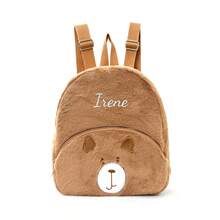 1pc Customized Embroidered Corduroy Cute Cartoon Animal Kids Backpack, Can Embroider Your Own Name, Suitable For Boys, Girls, Kindergarten, Elementary School Students, Outdoor Travel, A Personalized Holiday Gift For Kids, Comfortable And Convenient, Also An Ideal Birthday Gift. - Multicolor - View 34