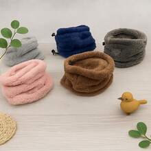 Warm Anti-Noise Ear Muffs, Pet Calming Stress Relief Plush Ear Hat, Double-Layer Thick Dog Ear Scarf Neck Warmer - Brown - View 5