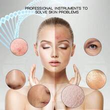 200mAh Ultrasonic Facial Cleansing Brush - USB Rechargeable, Vibrating Blackhead Remover, Scraping Exfoliating Beauty Tool, Economical Skincare Device, Includes 2 Silicone Heads, 4 Modes, Perfect Blackhead Removal Tool - 彩色 - 查看 4